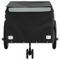 vidaXL Remolque para bicicleta hierro negro y gris 45 kg vidaXL Remolque para bicicleta hierro negro y gris 45 kg