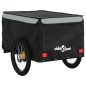 vidaXL Remolque para bicicleta hierro negro y gris 45 kg vidaXL Remolque para bicicleta hierro negro y gris 45 kg