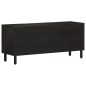 vidaXL Mueble de TV madera maciza de mango negro 105x33x46 cm vidaXL Mueble de TV madera maciza de mango negro 105x33x46 cm