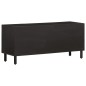 vidaXL Mueble de TV madera maciza de mango negro 105x33x46 cm