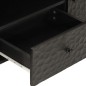 vidaXL Mueble de TV madera maciza de mango negro 105x33x46 cm