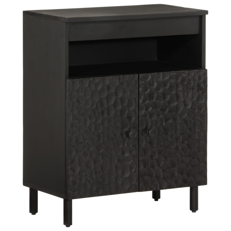 vidaXL Aparador madera maciza de mango negro 60x33x75 cm vidaXL Aparador madera maciza de mango negro 60x33x75 cm