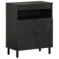 vidaXL Aparador madera maciza de mango negro 60x33x75 cm vidaXL Aparador madera maciza de mango negro 60x33x75 cm