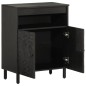 vidaXL Aparador madera maciza de mango negro 60x33x75 cm vidaXL Aparador madera maciza de mango negro 60x33x75 cm