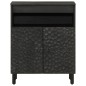 vidaXL Aparador madera maciza de mango negro 60x33x75 cm vidaXL Aparador madera maciza de mango negro 60x33x75 cm
