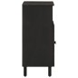 vidaXL Aparador madera maciza de mango negro 60x33x75 cm vidaXL Aparador madera maciza de mango negro 60x33x75 cm