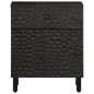vidaXL Mesita de noche madera maciza de mango negra 50x33x60 cm vidaXL Mesita de noche madera maciza de mango negra 50x33x60 cm