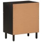 vidaXL Mesita de noche madera maciza de mango negra 50x33x60 cm vidaXL Mesita de noche madera maciza de mango negra 50x33x60 cm