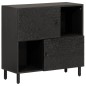 vidaXL Aparador madera maciza de mango negro 80x33x75 cm vidaXL Aparador madera maciza de mango negro 80x33x75 cm