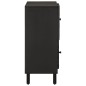 vidaXL Aparador madera maciza de mango negro 80x33x75 cm vidaXL Aparador madera maciza de mango negro 80x33x75 cm