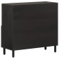 vidaXL Aparador madera maciza de mango negro 80x33x75 cm vidaXL Aparador madera maciza de mango negro 80x33x75 cm