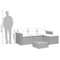 vidaXL Set de sofás de jardín con cojines 3 pzas ratán sintético negro vidaXL Set de sofás de jardín con cojines 3 pzas ratán sintético negro