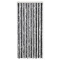 vidaXL Cortina antimoscas chenilla gris y negro 100x230 cm vidaXL Cortina antimoscas chenilla gris y negro 100x230 cm