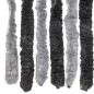 vidaXL Cortina antimoscas chenilla gris y negro 100x230 cm vidaXL Cortina antimoscas chenilla gris y negro 100x230 cm