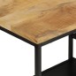 vidaXL Mesa consola madera maciza mango rugosa y hierro 110x30x75 cm vidaXL Mesa consola madera maciza mango rugosa y hierro 110x30x75 cm