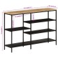 vidaXL Mesa consola madera maciza mango rugosa y hierro 110x30x75 cm vidaXL Mesa consola madera maciza mango rugosa y hierro 110x30x75 cm