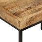 vidaXL Mesas apilables 3 piezas madera de mango rugosa maciza y hierro vidaXL Mesas apilables 3 piezas madera de mango rugosa maciza y hierro