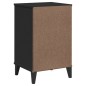 vidaXL Mesita de noche VIKEN madera maciza de pino negra vidaXL Mesita de noche VIKEN madera maciza de pino negra