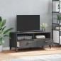 vidaXL Mueble de TV VIKEN madera maciza de pino gris antracita vidaXL Mueble de TV VIKEN madera maciza de pino gris antracita