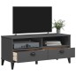 vidaXL Mueble de TV VIKEN madera maciza de pino gris antracita vidaXL Mueble de TV VIKEN madera maciza de pino gris antracita
