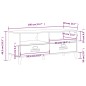 vidaXL Mueble de TV VIKEN madera maciza de pino gris antracita vidaXL Mueble de TV VIKEN madera maciza de pino gris antracita