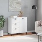 vidaXL Aparador VIKEN madera maciza de pino blanco 80x40x80 cm vidaXL Aparador VIKEN madera maciza de pino blanco 80x40x80 cm