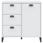 vidaXL Aparador VIKEN madera maciza de pino blanco 80x40x80 cm vidaXL Aparador VIKEN madera maciza de pino blanco 80x40x80 cm