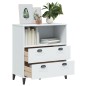 vidaXL Librería VIKEN madera maciza de pino blanco 80x40x90 cm vidaXL Librería VIKEN madera maciza de pino blanco 80x40x90 cm