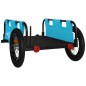 vidaXL Remolque para bicicletas hierro y tela Oxford azul vidaXL Remolque para bicicletas hierro y tela Oxford azul