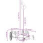 vidaXL Remolque para bicicletas hierro y tela Oxford azul vidaXL Remolque para bicicletas hierro y tela Oxford azul