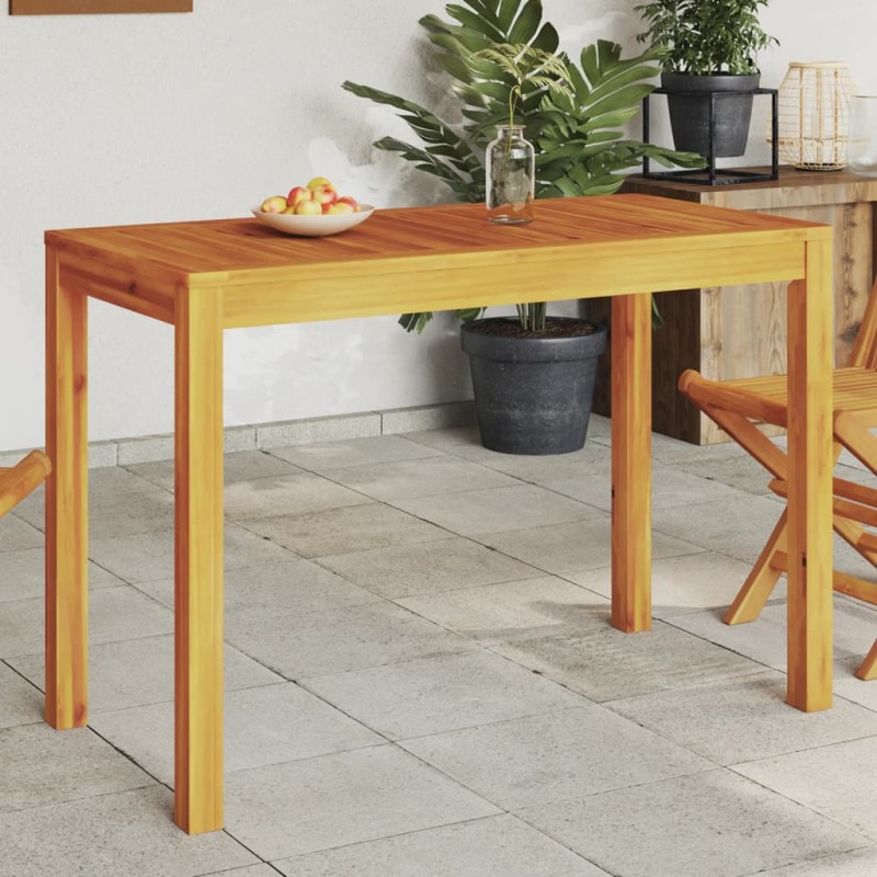 vidaXL Mesa de comedor de jardín madera maciza de acacia 110x55x75 cm vidaXL Mesa de comedor de jardín madera maciza de acacia 110x55x75 cm