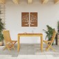 vidaXL Mesa de comedor de jardín madera maciza de acacia 110x55x75 cm vidaXL Mesa de comedor de jardín madera maciza de acacia 110x55x75 cm
