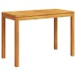vidaXL Mesa de comedor de jardín madera maciza de acacia 110x55x75 cm vidaXL Mesa de comedor de jardín madera maciza de acacia 110x55x75 cm