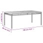 vidaXL Mesa de jardín ratán sintético madera acacia negro 180x90x75 cm vidaXL Mesa de jardín ratán sintético madera acacia negro 180x90x75 cm