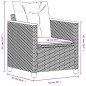 vidaXL Sillón de jardín con cojines ratán sintético beige