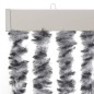 vidaXL Cortina antimoscas chenilla gris negro y blanco 100x230 cm vidaXL Cortina antimoscas chenilla gris negro y blanco 100x230 cm