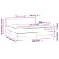 vidaXL Cama box spring con colchón tela marrón oscuro 160x200 cm vidaXL Cama box spring con colchón tela marrón oscuro 160x200 cm