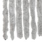 vidaXL Cortina antimoscas chenilla gris 100x230 cm
