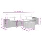vidaXL Set de muebles de jardín 5 pzas y cojines ratán sintético negro vidaXL Set de muebles de jardín 5 pzas y cojines ratán sintético negro