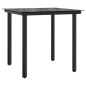 vidaXL Set comedor de jardín 5 pzas cojines ratán sintético gris claro vidaXL Set comedor de jardín 5 pzas cojines ratán sintético gris claro
