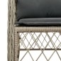 vidaXL Set comedor de jardín 5 pzas cojines ratán sintético gris claro vidaXL Set comedor de jardín 5 pzas cojines ratán sintético gris claro