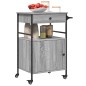 vidaXL Carrito de cocina madera ingeniería gris Sonoma 56x43x89,5 cm vidaXL Carrito de cocina madera ingeniería gris Sonoma 56x43x89,5 cm