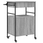 vidaXL Carrito de cocina madera ingeniería gris Sonoma 56x43x89,5 cm vidaXL Carrito de cocina madera ingeniería gris Sonoma 56x43x89,5 cm