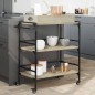 vidaXL Carrito de cocina madera ingeniería roble Sonoma 81,5x41x92,5cm vidaXL Carrito de cocina madera ingeniería roble Sonoma 81,5x41x92,5cm