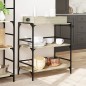 vidaXL Carrito de cocina madera ingeniería roble Sonoma 81,5x41x92,5cm vidaXL Carrito de cocina madera ingeniería roble Sonoma 81,5x41x92,5cm
