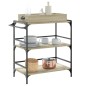 vidaXL Carrito de cocina madera ingeniería roble Sonoma 81,5x41x92,5cm vidaXL Carrito de cocina madera ingeniería roble Sonoma 81,5x41x92,5cm