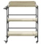 vidaXL Carrito de cocina madera ingeniería roble Sonoma 81,5x41x92,5cm vidaXL Carrito de cocina madera ingeniería roble Sonoma 81,5x41x92,5cm