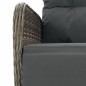 vidaXL Set comedor jardín 7 pzas y cojines ratán sintético gris vidaXL Set comedor jardín 7 pzas y cojines ratán sintético gris