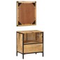 vidaXL Conjunto de muebles de baño 2 pzas madera maciza mango y hierro vidaXL Conjunto de muebles de baño 2 pzas madera maciza mango y hierro