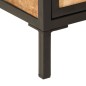 vidaXL Conjunto de muebles de baño 2 pzas madera maciza mango y hierro vidaXL Conjunto de muebles de baño 2 pzas madera maciza mango y hierro